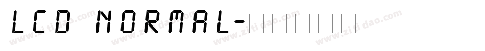 LCD Normal字体转换